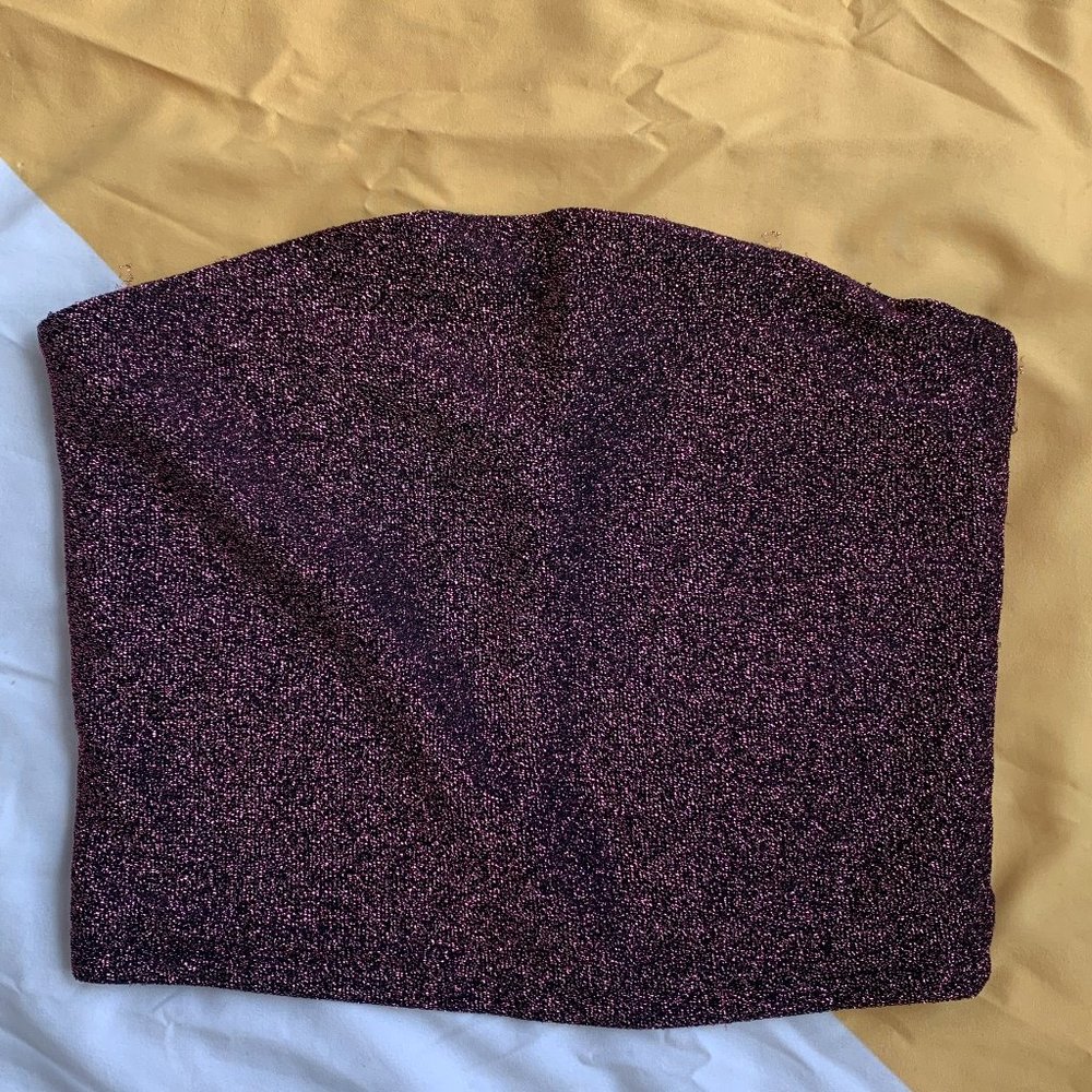 Wild Fable pink sparkle tube top